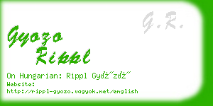 gyozo rippl business card